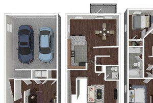 3X2 floor plans available at The Reserve at Quail North